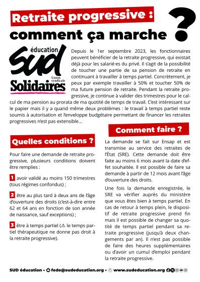 découvrez la retraite progressive, une solution idéale pour préparer sereinement la transition vers la retraite tout en continuant à travailler à temps partiel. informez-vous sur les avantages et les modalités de cette option flexible qui vous permet de profiter d'une meilleure qualité de vie et d'un équilibre entre activité professionnelle et loisirs.