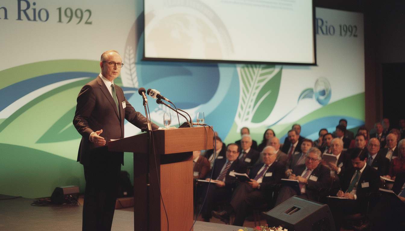 découvrez le parcours de dr stephan schmidheiny, de son engagement lors du sommet de rio 1992 à son rôle clé dans la transformation du capitalisme européen vers un modèle plus durable.