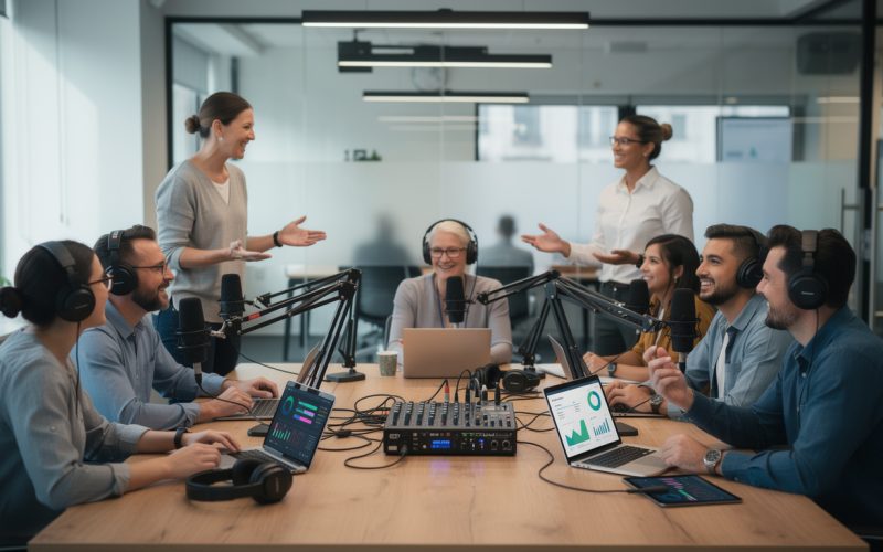 découvrez comment transformer les podcasts, les communautés et l'apprentissage social en dispositifs de formation efficaces et mesurables, optimisant l'engagement et les résultats d'apprentissage.